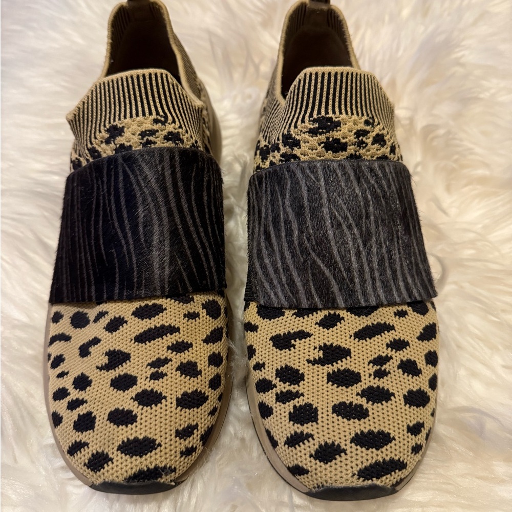 Mark Nason leopard print slip-on sneakers
